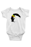 Bob Marley Baskılı Beyaz Unisex Bebek Body - Zıbın