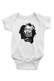 Bob Marley Baskılı Beyaz Unisex Bebek Body - Zıbın