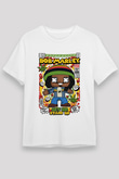 Bob Marley Baskılı Unisex Beyaz Tişört