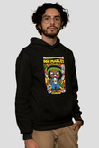 Bob Marley Baskılı Unisex Siyah Hoodie
