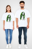 Bob Marley Beyaz Unisex Oversize Tişört T-Shirt