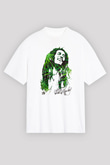 Bob Marley Beyaz Unisex Oversize Tişört T-Shirt