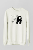 Bob Marley Beyaz Unisex Sweatshirt