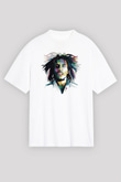 Bob Marley Beyaz Unisex Tişört T-Shirt - TişörtFabrikası