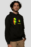 Bob Marley Siyah Unisex Hoodie