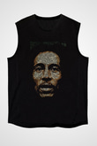 Bob Marley Siyah Unisex Kolsuz Tişört