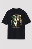Bob Marley Siyah Unisex Oversize Tişört T-Shirt