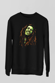 Bob Marley Siyah Unisex Sweatshirt