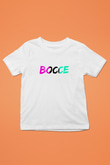 Bocce Baskılı Unisex Beyaz Çocuk Tişört - Tshirt