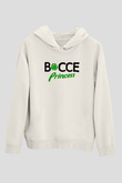 Bocce Baskılı Unisex Ekru Hoodie