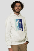 Bocce Baskılı Unisex Ekru Hoodie