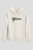 Bocce Baskılı Unisex Ekru Hoodie