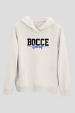 Bocce Baskılı Unisex Ekru Hoodie