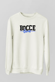 Bocce Baskılı Unisex Ekru Sweatshirt