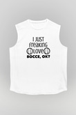 Bocce Baskılı Unisex Kolsuz Beyaz Tişört