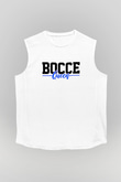 Bocce Baskılı Unisex Kolsuz Beyaz Tişört