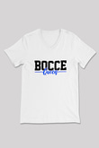 Bocce Baskılı Unisex V Yaka Tişört - Tshirt