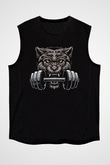 Bodybuilding Kurt Baskılı Unisex Siyah  Kolsuz Tişört