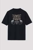Bodybuilding Kurt Baskılı Unisex Siyah Tişört