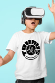 Boğa Burcu Baskılı Beyaz Unisex Beyaz Çocuk Tişört - Tshirt