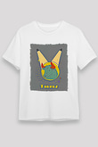 Boğa Burcu Unisex Baskılı Beyaz Tişört - Tshirt