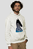 Bojack Horseman Baskılı Beyaz Unisex Hoodie