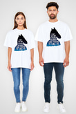 Bojack Horseman Baskılı Beyaz Unisex Oversize Tişört - Tshirt