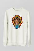 Bojack Horseman Baskılı Beyaz Unisex Sweatshirt