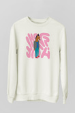 Bojack Horseman Baskılı Beyaz Unisex Sweatshirt