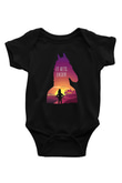 Bojack Horseman Baskılı Unisex Siyah Bebek Body - Zıbın