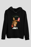 Boks Siyah Unisex Hoodie