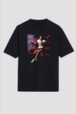 Boks Siyah Unisex Oversize Tişört T-Shirt