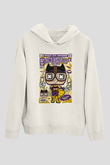 Bombshells Baskılı Unisex Beyaz Hoodie