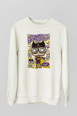 Bombshells Baskılı Unisex Beyaz Sweatshirt