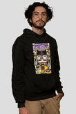 Bombshells Baskılı Unisex Siyah Hoodie