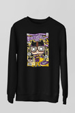 Bombshells Baskılı Unisex Siyah Sweatshirt