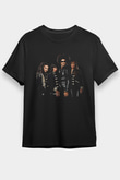 Boney M Baskılı Unisex Siyah Tişört - Tshirt