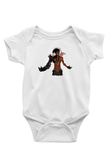 Borderlands Baskılı Beyaz Unisex Bebek Body - Zıbın