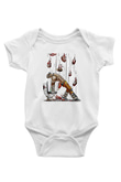 Borderlands Baskılı Beyaz Unisex Bebek Body - Zıbın