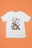 Borderlands Baskılı Beyaz Unisex Beyaz Çocuk Tişört - Tshirt