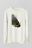 Borderlands Baskılı Beyaz Unisex Sweatshirt