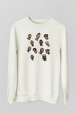 Borderlands Baskılı Beyaz Unisex Sweatshirt