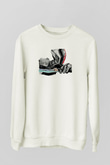 Borderlands Baskılı Beyaz Unisex Sweatshirt