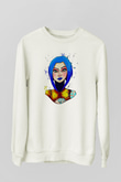 Borderlands Baskılı Beyaz Unisex Sweatshirt