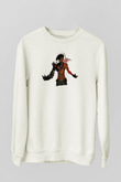 Borderlands Baskılı Beyaz Unisex Sweatshirt
