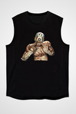 Borderlands Baskılı Unisex Siyah Kolsuz Tişört - Tshirt