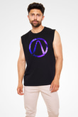 Borderlands Baskılı Unisex Siyah Kolsuz Tişört - Tshirt