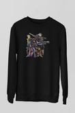 Borderlands Baskılı Unisex Siyah Sweatshirt
