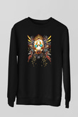 Borderlands Baskılı Unisex Siyah Sweatshirt