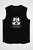 Borgore Baskılı Unisex Siyah Kolsuz Tişört